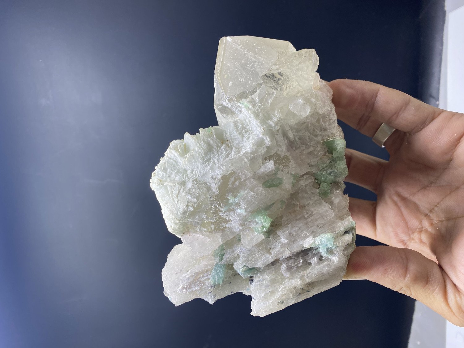 Quartz Spaceman with Kunzite, Mica & Tourmaline – Afghan Mineral Specimen